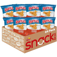 Ruffles Cheddar & Sour Cream Flavored Potato Chips, 1.5 Ounce (Pack Of 64)