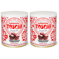 Toschi Amarena Black Cherries In Syrup (Pack Of 2)