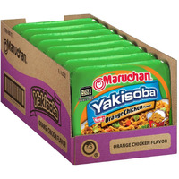 Maruchan Yakisoba Orange Chicken, Japanese Instant Ramen Noodles, 4.23 Oz, 8 Count