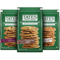 Tate's Bake Shop Variety Pack - Oatmeal Raisin, Chocolate Chip Walnut & Chocolate Cookies, 3 - 7 Oz Bags