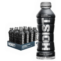 Hoist Premium Military Hydration Electrolyte Drink, Powerful Iv-Level Hydration, Clinically Proven Performance Drink, Black Cherry, 16 Fl Oz (Pack Of 12)