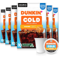 Dunkin' Cold Caramel Flavored Coffee, 60 Keurig K-Cup Pods
