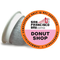 San Francisco Bay Compostable Coffee Pods - Donut Shop (36 Ct) K Cup Compatible Including Keurig 2.0, Light Roast