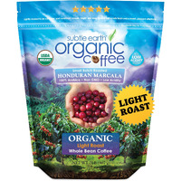 Subtle Earth Organic Coffee - Light Roast - Whole Bean Coffee - 100% Arabica Beans - Low Acidity And Non-Gmo - 2Lb Bag