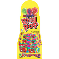 Ring Pop Individually Wrapped Bulk Lollipop Variety Party Pack - 24 Count Lollipop Suckers W/ Assorted Flavors - Fun Candy For Halloween Parties And Trick Or Treating