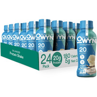 Owyn Only What You Need Plant Based Protein Shake, 20G Vegan Protein From Organic Pumpkin Seed, Flax, Pea Blend, Prebiotic Supplement, Superfood Greens, Gluten & Soy-Free (Vanilla, 24 Pack)
