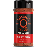 Kosmos Q Dirty Bird Bbq Rub | Savory Blend | Great On Ribs, Chicken, Pork, Steaks & Brisket | Best Barbecue Rub | Meat Seasoning & Spice Dry Rub | 11 Oz Shaker Bottle
