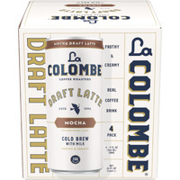 La Colombe Mocha Draft Latte - 9 Fluid Ounce, 4 Count - Cold-Pressed Espresso And Frothed Milk + Dark Chocolate - Made With Real Ingredients - Grab And Go Coffee