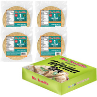 Mr. Tortilla Low Carb Tortilla Wraps - Keto Tortillas With Avocado Oil - Street Taco Size - 1 Net Carb Per Serving - Low Calorie Keto Wraps - Low Carb Tortillas - (Everything Bagel, 96 Count)