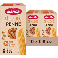 Barilla Chickpea Penne Pasta, 8.8 Oz (Pack Of 10) - Vegan, Gluten Free, Non Gmo & Kosher - Mad