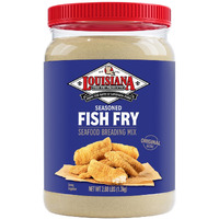 Louisiana Fish Fry Seasoned Fish Fry Seafood Breading Mix 2.88 Pound (Pack Of 1) - Season And Cook All Your Fish, Shrimp, Oysters, Vegetables, And More To Crispy Perfection