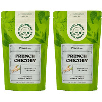 Worldwide Botanicals French Chicory Root - Brew Like Coffee, Blend Roasted Chicory Root With Coffee, Prebiotic Coffee Alternative, Acid Free, Caffeine Free, Kosher, 1 Pound, Pack Of 2