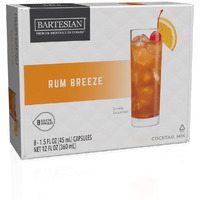 Bartesian Rum Breeze Cocktail Mixer Capsules, Pack Of 8 Cocktail Capsules, For Bartesian Premium Cocktail Maker (55421)