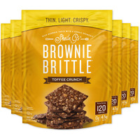 Sheila G's Brownie Brittle - Toffee Crunch Thin And Crispy Sweet Snacks (Pack Of 6, 5 Oz), Rich Gourmet Brownie Bites Dessert