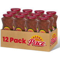 Pace Chunky Hot Salsa, 16 Oz Jar (12 Pack)