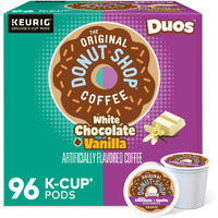 The Original Donut Shop Duos White Chocolate + Vanilla, Keurig Single Serve K-Cup Pods, 96 Count (4 Packs Of 24)