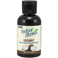 Now Foods Betterstevia Coconut Zero-Calorie Liquid Sweetener, Keto Friendly, Suitable For Diabetics, No Erythritol, 2-Ounce