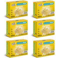 Simply Delish Instant Delicious Banana Keto Pudding 6 Pack - Low Carb, Zero Sugar, Gluten Free, Allergen Free, Non-Gmo, Vegan & Plant-Based