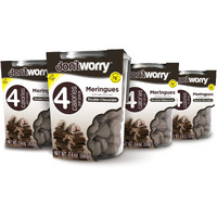 Don'T Worry Keto Friendly Meringue Cookies - Chocolate Filled Cookies, 4 Calorie Meringue Gluten Free Cookies, Low Carb And Sugar Snacks, Low Calories Snacks For Adults - 4 Pack