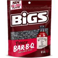 Bigs Stubb's Bar-B-Que Sunflower Seeds, 5.35-Oz. Bag (Pack Of 12)