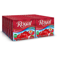 Royal Strawberry Gelatin Dessert Mix, Sugar Free And Carb Free,0.32 0Z (Pack Of 12)