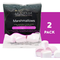 La Nouba Sugar-Free Marshmallows - 2 Value Packs - 2.7 Oz. Each - Low Calorie, Low Carb, Fat-Free And Gluten Free Snack - Traditional Delicious Taste - All Natural And Healthy Marshmallows