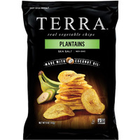 Terra Vegetable Chips, Plantains Made With Coconut Oil With Sea Salt, 5 Oz (Pack Of 12)