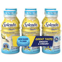 Splenda Diabetes Care Shakes - Meal Replacement Shake, 8 Fluid Ounces Per Bottle (French Vanilla, 6 Pack)