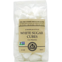 India Tree Pure White Sugar Cubes , All-Natural Gourmet Sweetener For Coffee, Tea, And Baking , 12 Oz Bag (Pack Of 1)
