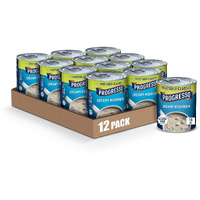 Progresso Vegetable Classics, Creamy Mushroom Canned Soup, Gluten Free, 18 Oz. (Pack Of 12)