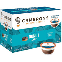 Cameron's Coffee Donut Shop Blend Single Serve Pods, 12 Count, 4.33 Ounce (Pack Of 6)