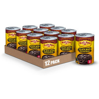 Old El Paso Black Bean Refried Beans, 16 Oz. (Pack Of 12)
