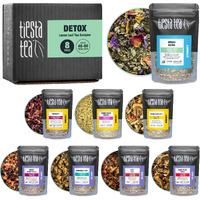 Tiesta Tea - Revitalizing Tea Sampler Dry Flight Set | High To No Caffeine Hot & Iced Tea, Up To 80 Cups | Premium Loose Leaf Tea Sample Set With Green, & Herbal Tea - 8 Resealable Sample Pouches