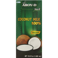 Aroy-D 100% Coconut Milk - 33.8 Oz Packages (3-Pack)