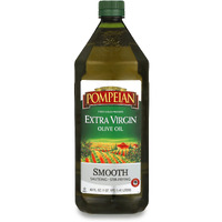 Pompeian Smooth Extra Virgin Olive Oil, First Cold Pressed, Mild And Delicate Flavor, Perfect For Sauteing And Stir-Frying, Naturally Gluten Free, Non-Allergenic, Non-Gmo, 48 Fl. Oz., Single Bottle
