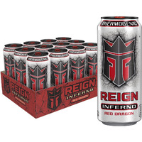 Reign Inferno Red Dragon, Thermogenic Fuel, Fitness And Performance Drink, 16 Fl Oz (Pack Of 12)