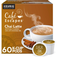 Cafe Escapes Chai Latte Keurig Single-Serve K-Cup Pods, 60 Count (6 Packs Of 10)