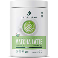Jade Leaf Matcha Organic Cafe Style Sweetened Matcha Latte Green Tea Powder, Premium Barista Crafted Mix - Authentically Japanese (2.2 Pound Tin)