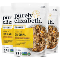 Purely Elizabeth Organic Original, Ancient Grain Granola, Gluten-Free, Non-Gmo (3 Ct, 12Oz Bags)