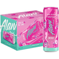Alani Nu Pink Slush Sugar Free Low Calorie Energy Drinks | 200Mg Caffeine | Paris Hilton X Alani Nu | Biotin B Vitamins | Zero Sugar | 15 Calories | 12 Fl Oz Cans | 12 Pack