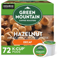 Green Mountain Coffee Roasters Hazelnut Decaf Keurig Single-Serve K-Cup Pods, Light Roast Coffee, 72 Count (6 Packs Of 12)
