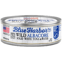 Blue Harbor Fish Co. Wild Albacore Solid White Tuna In Water With Sea Salt - 4.6 Oz Can (Pack Of 12)