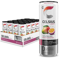 Celsius Sparkling Mango Passionfruit, Functional Essential Energy Drink, 12 Fl Oz (Pack Of 24)