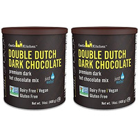 Castle Kitchen Double Dutch Dark Chocolate - Dairy-Free, Vegan Premium Hot Chocolate Mix - Just Add Water (Pack Of 2)