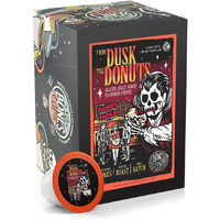 Bones Coffee Company Flavored Coffee Bones Cups From Dusk Till Donuts Flavored Pods | 12Ct Single-Serve Coffee Pods Compatible With Keurig 1.0 & 2.0 Keurig Coffee Maker