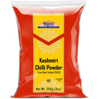 Rani Kashmiri Chilli Powder (Deggi Mirch, Low Heat) Ground Indian Spice 7Oz (200G) ~ All Natural, Salt-Free | Kosher | Vegan | No Colors | Gluten Friendly | Perfect For Deviled Eggs & Other Low Heat Dishes