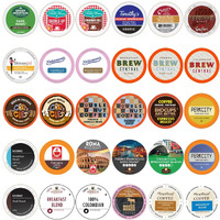 Crazy Cups Variety Pack Sampler Assorted Single Serve Coffee Pods, Premium Coffee, 30 Count