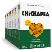 Chickapea Organic Chickpea Pasta - Shells - 8 Oz (Pack Of 6)
