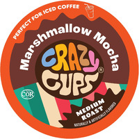 Crazy Cups Flavored Marshmallow Mocha Chocolate Coffee, Single Serve For Keurig K Cups Machines, Hot Or Iced, Medium Roast In Recyclable Pods, 22 Count (Pack Of 1)