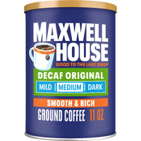 Maxwell House Original Blend Decaf Ground Coffee, Medium Roast, 11 Ounce Canister